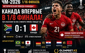 ЧМ-2026: Канада вырвала победу у ЮАР и впервые вышла в 1/8 финала
